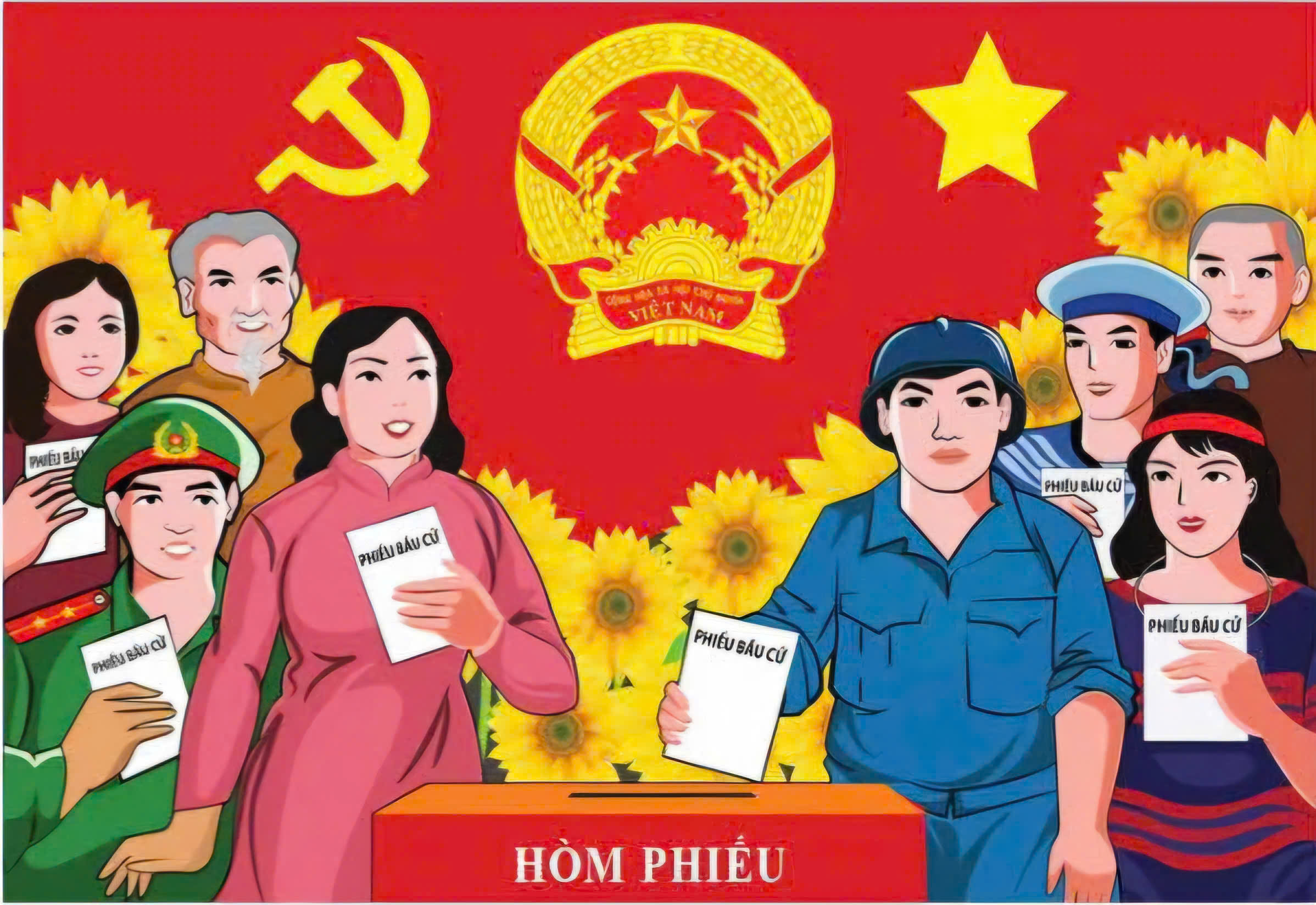ảnh bầu cử